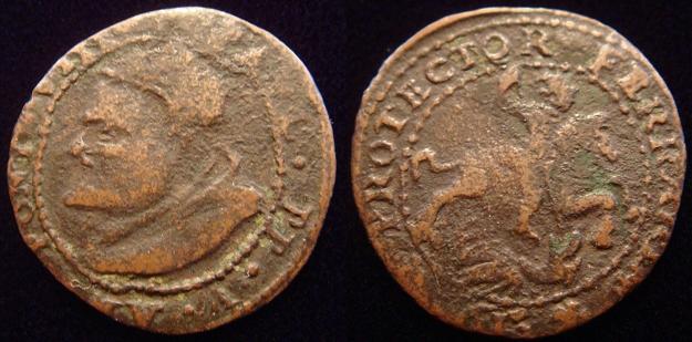 Paul V (1605-21) Quattrino, St. George Coin Photo