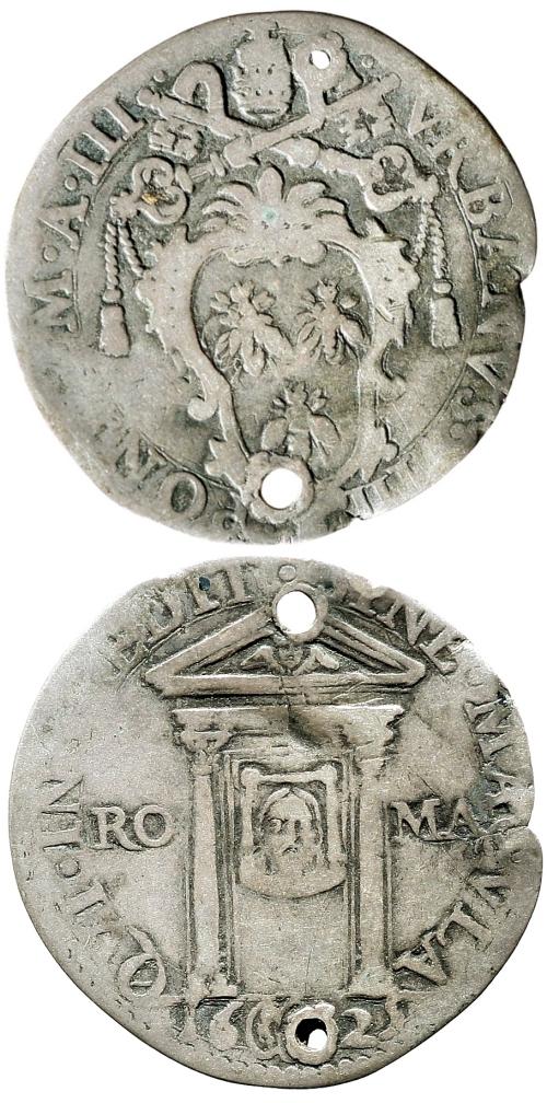 Urban VIII 1625 Giulio Holy Year Coin Photo
