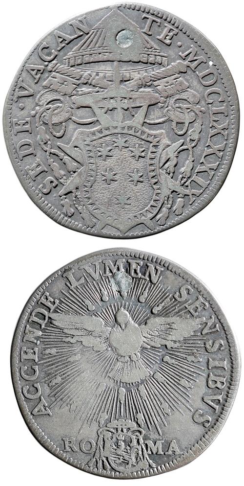 1689 Sede Vacante Silver Testone Photo