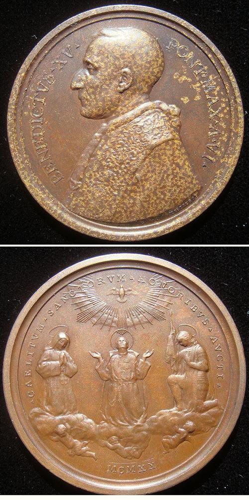 Benedict XV (1914-22) Joan of Arc Medal Photo
