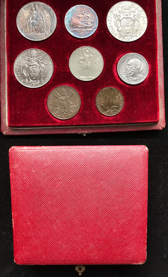 1931 Vatican Coin Set With Case Photo
