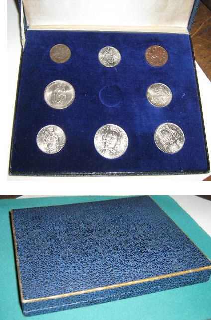 1936 Vatican Coin Set, 8 Coins Photo