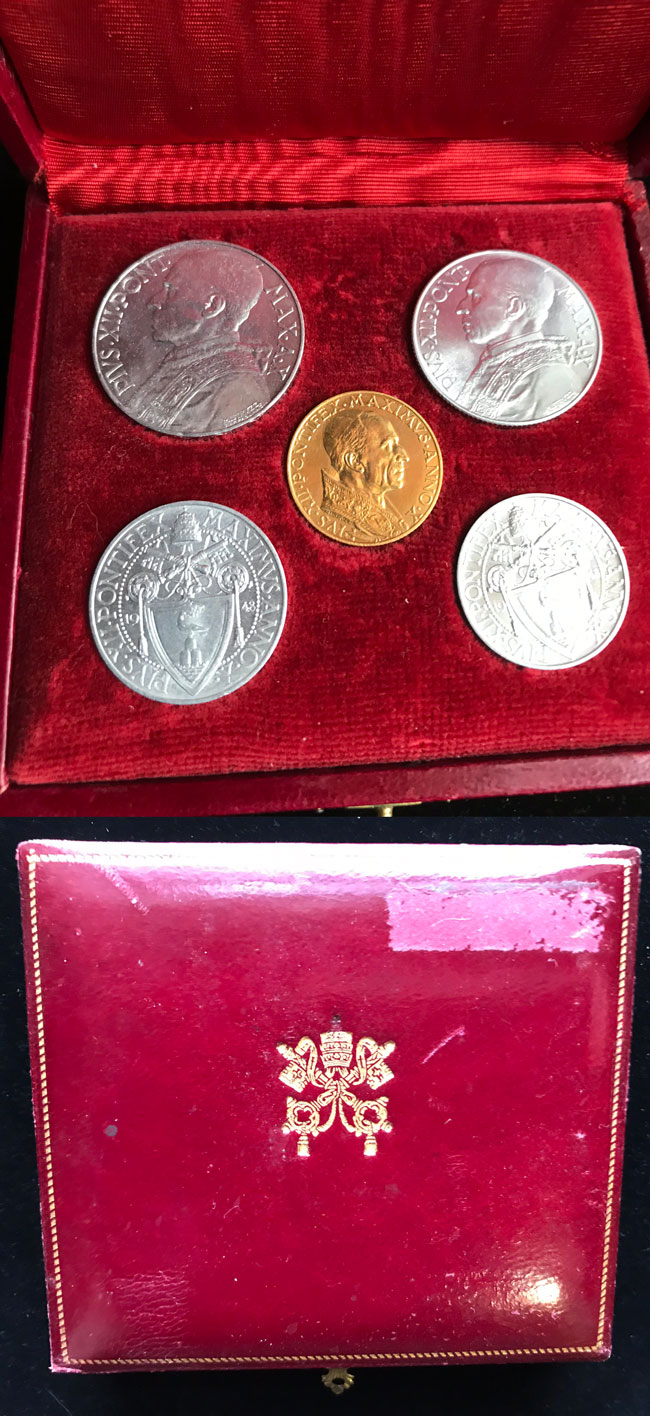 1948 Vatican Coin Set With Case Photo