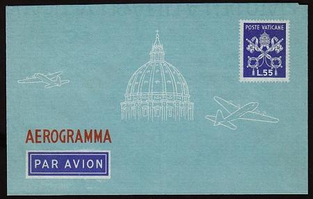 1950 First Vatican Aerogramme, Air Letter Photo