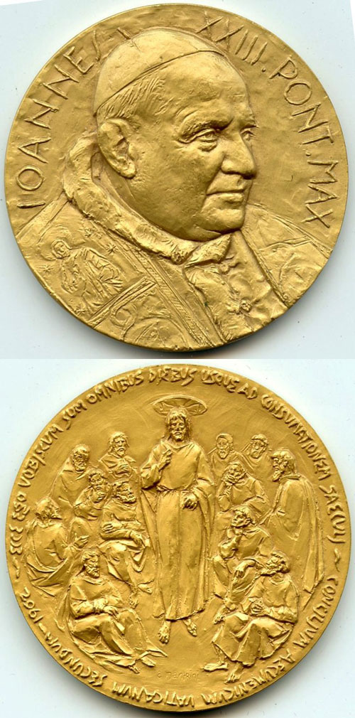 1962 John XXIII Vatican II Medal 50mm Photo
