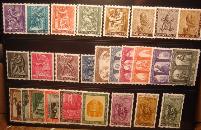 Vatican 1966 Stamp Year Set #423-47, +E's Photo
