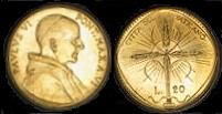 1968 Vatican 20 Lire Coin B/U Photo