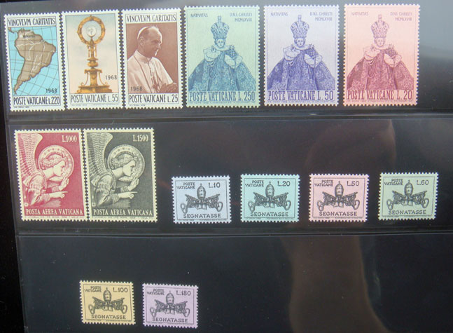 Vatican 1968 Stamp Year Set Photo