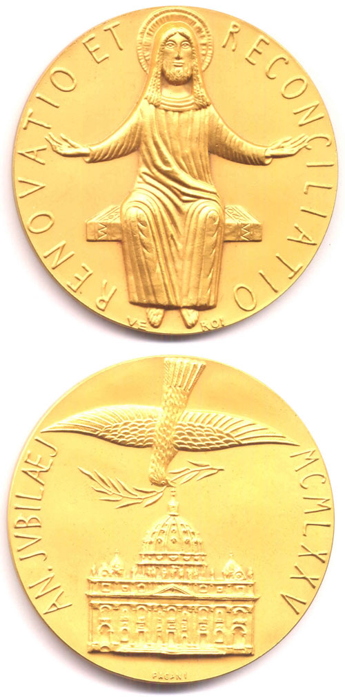1975 Holy Year Medal 58mm Photo