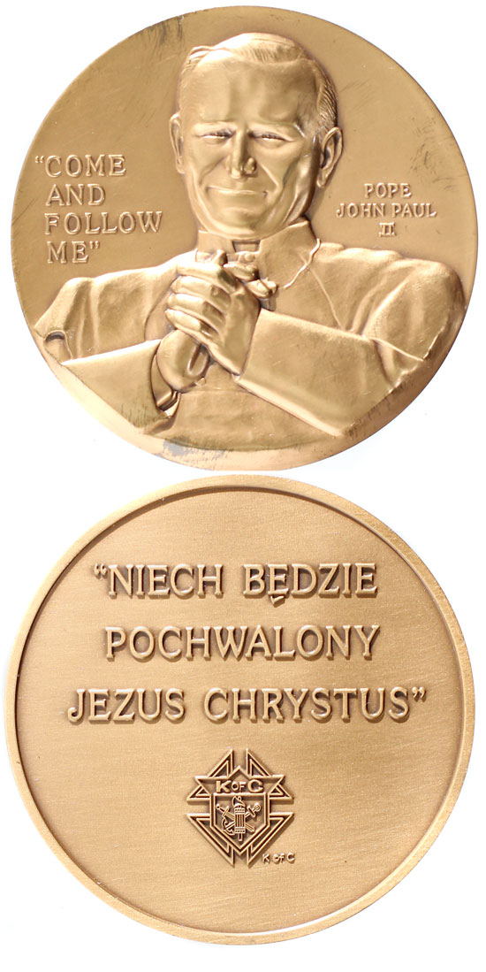 John Paul II 1980 Knights of Columbus Medal Photo