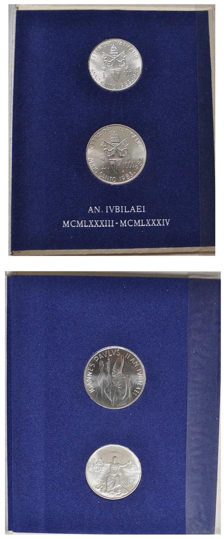 1983-84 Vatican Holy Year Set of Silver Coins Photo
