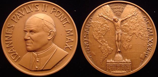 1983 John Paul II Holy Year of Redeption Medal Photo