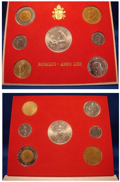 1991 Vatican Coin Set, REDEMPTORIS MISSIO Photo