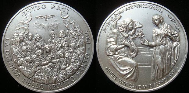 Vatican Museum Medal Ar 1999 Descent Holy Spirit Photo