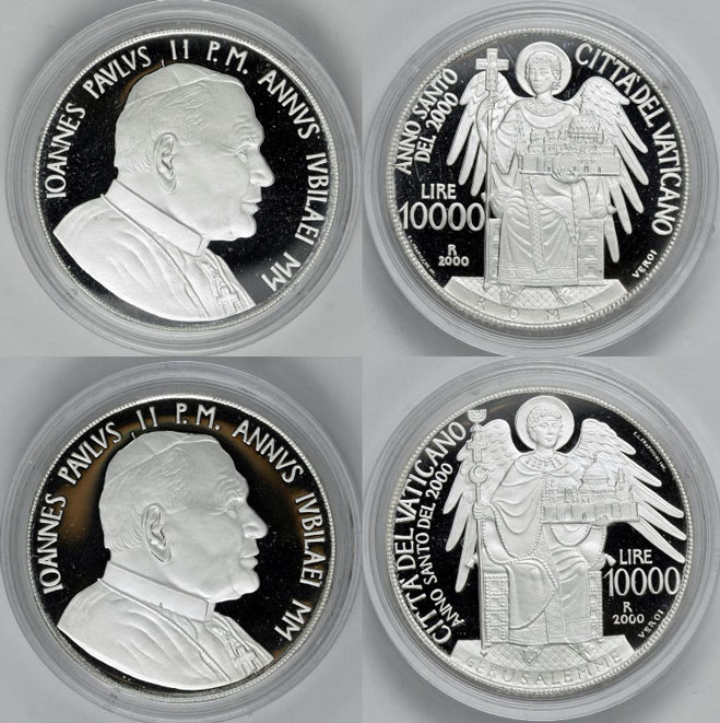 2000 Vatican Coins Jerusalem + Rome Photo