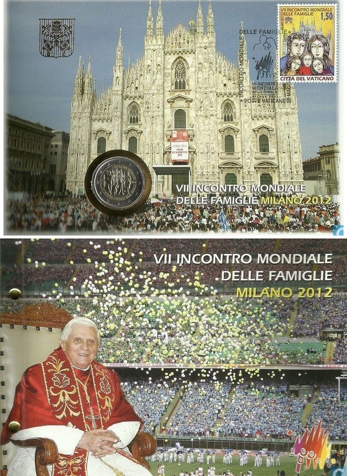 2012 Meeting of Families Milano Cover & Coin Photo
