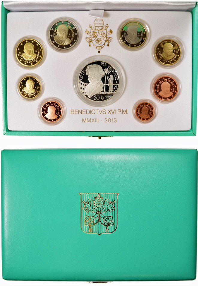 2013 Vatican 8 Euro Coin PROOF Set: Giuseppe Verdi Photo