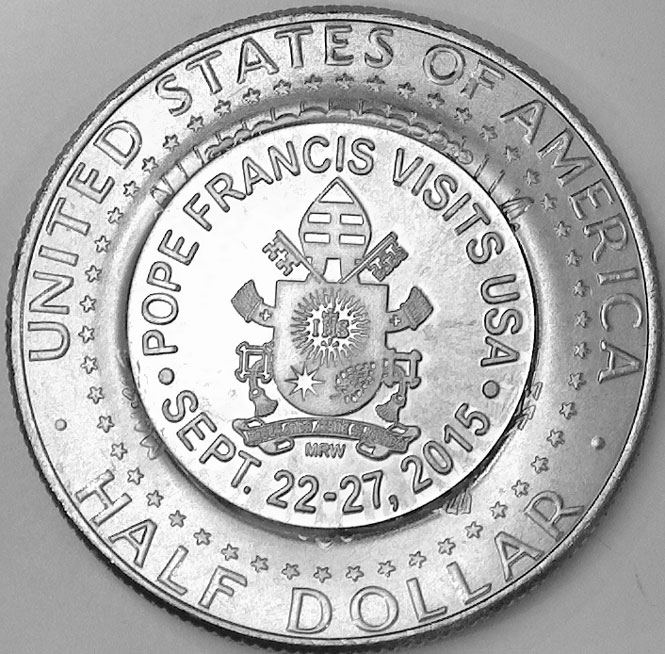 2015 Pope Francis USA Visit Commemorative Coin Photo