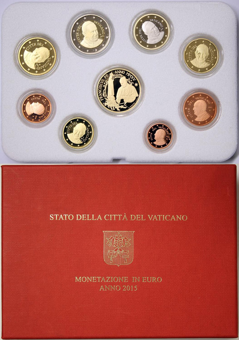 2015 Proof Coin Set of Pope Francis w/Gold Photo