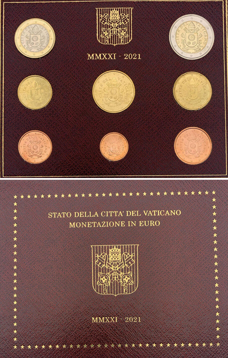 2021 Vatican Coin Set of Pope Francis Photo