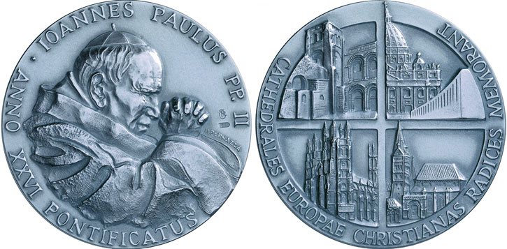 John Paul II Anno XXVI Silver Medal Photo