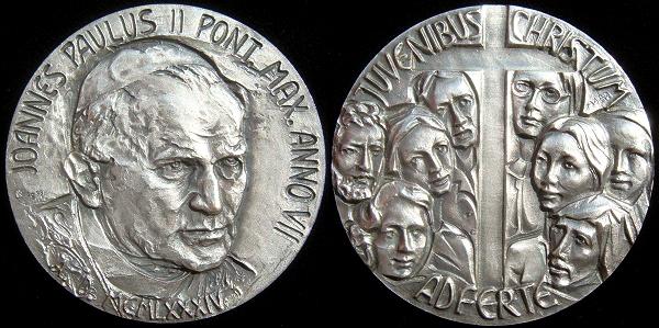 John Paul II Anno VII Silver Medal Photo
