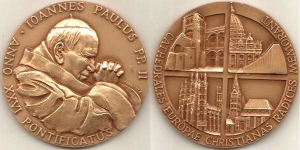 John Paul II Anno XXVI Bronze Medal Photo