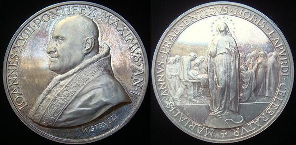 John XXIII 1959 Anno I Silver Medal Photo