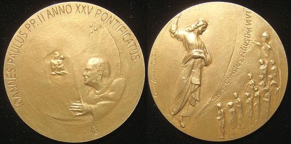 John Paul II Anno XXV Bronze Medal Photo