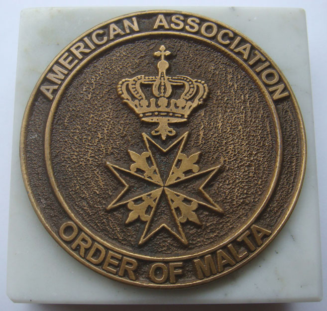 American Association Order of Malta Medal 70mm Photo