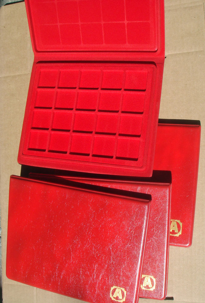 Lot of 4 Abafil Self-Enclosing Coin Trays Italy Photo