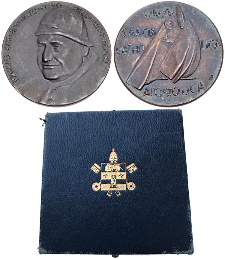 John XXIII 1962 Vatican II Silver Medal Photo