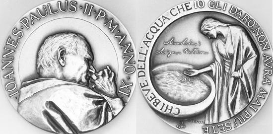 John Paul II Anno XI Silver Medal Women's Dignity Photo