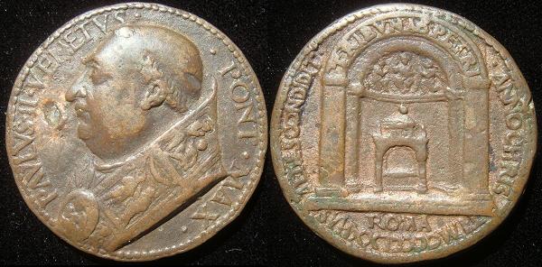 Paul II (1464-71) ORIGINAL Bronze Medal 1470 Photo