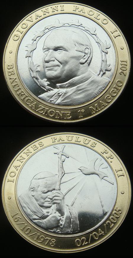 2011 Beatification Pope John Paul II Medal Photo