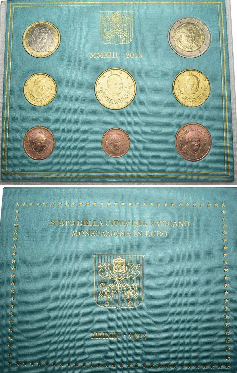 2013 Vatican Set, Final Benedict XVI Coins Photo