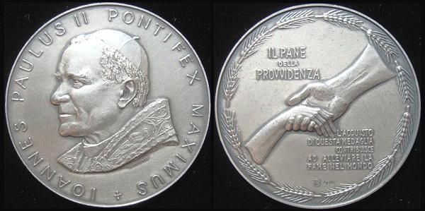 John Paul II 1983 Bread of Providence Medal 50mm Photo