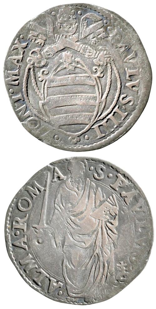 Paul IV (1555-9) Giulio, St. Paul Coin Photo