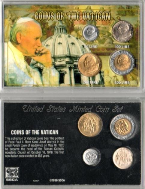Coins of the Vatican 1995 Set of 4 Photo