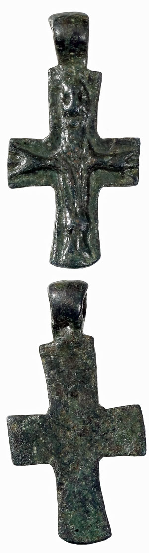Middle Age Bronze Cross c. 900 AD Photo