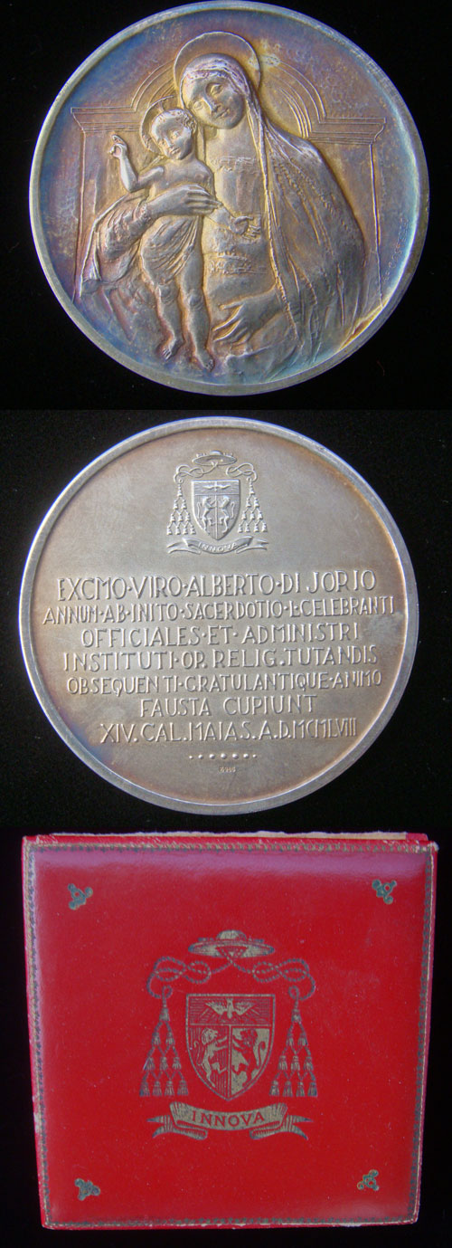 1958 (Pius XII) Cardinal Alberto di Jorio Medal Photo