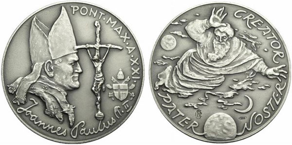 John Paul II Anno XXI Silver Medal Photo