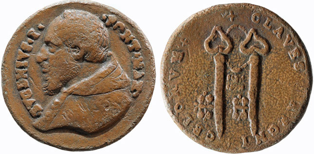 Pope St. Eugene I (654-7) Cast Bronze Medal Photo