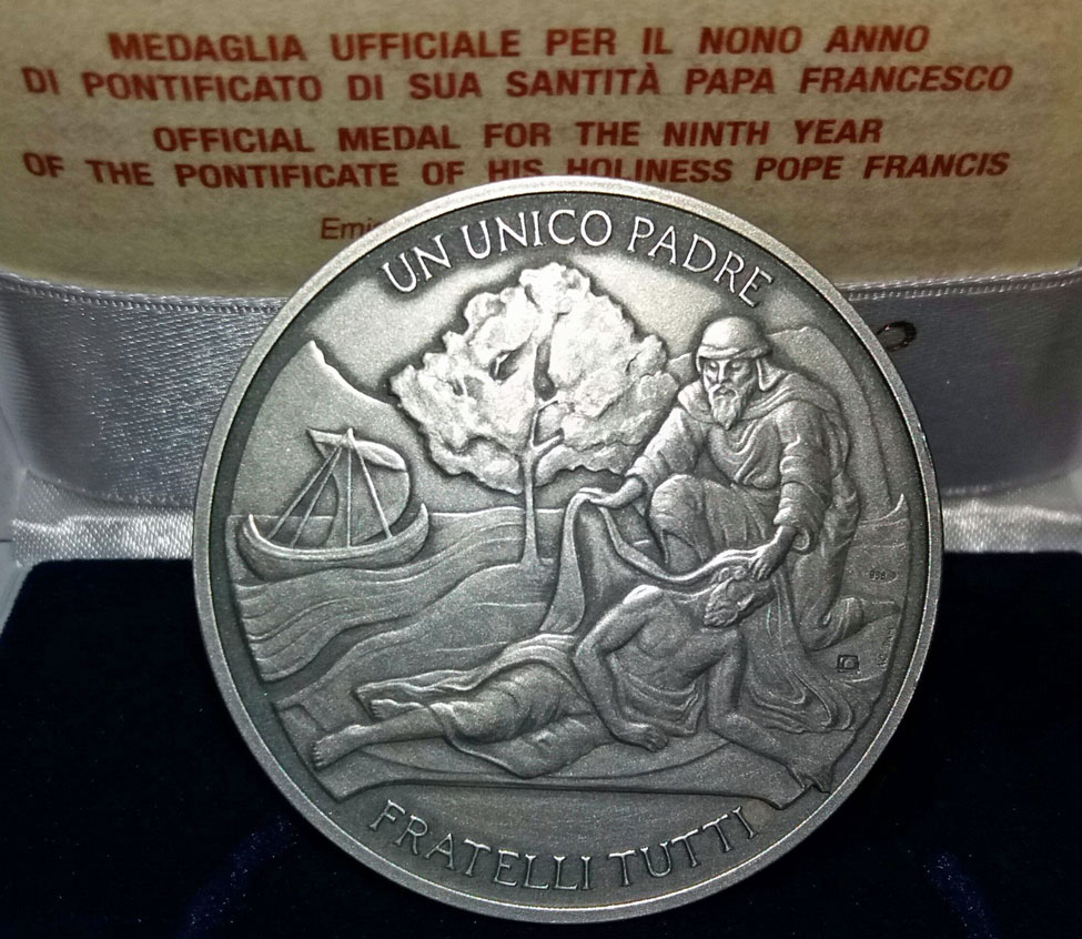 Pope Francis Anno IX (2021) Silver Medal Photo