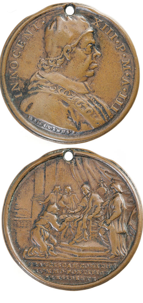 Innocent XIII (1721-4) Franciscan Congress Medal Photo