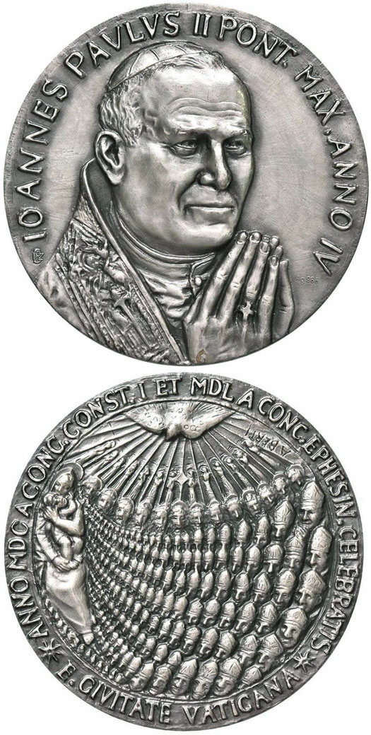 John Paul II Anno IV Silver Medal Photo