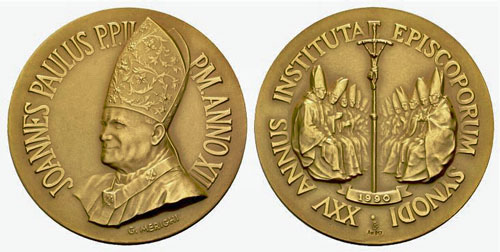 John Paul II Anno XII Bronze Medal Photo