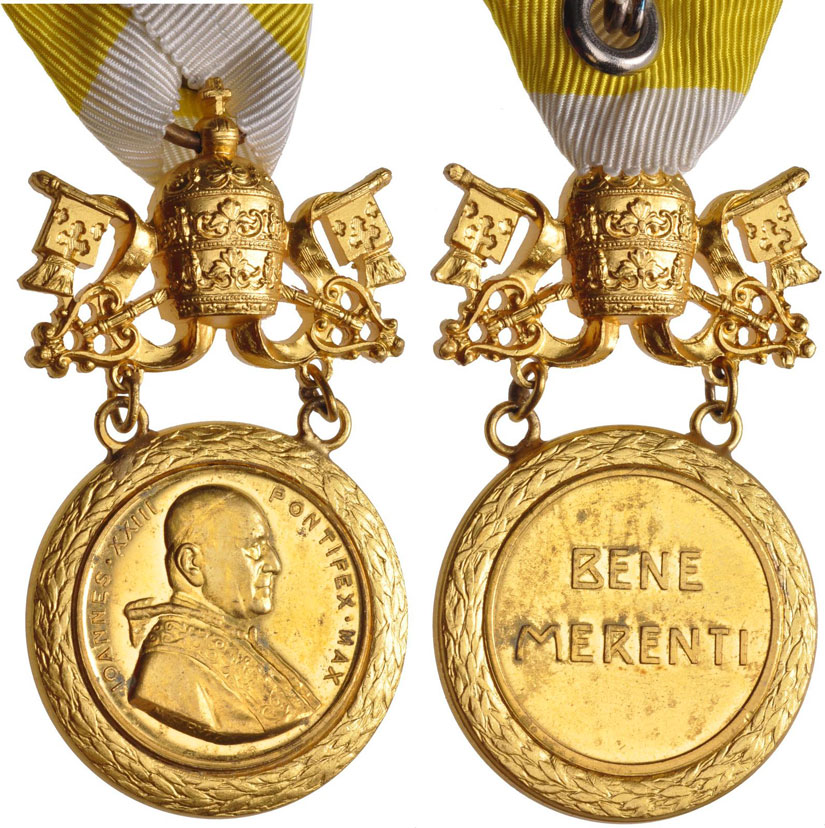 John XXIII BENE MERENTI Medal Photo