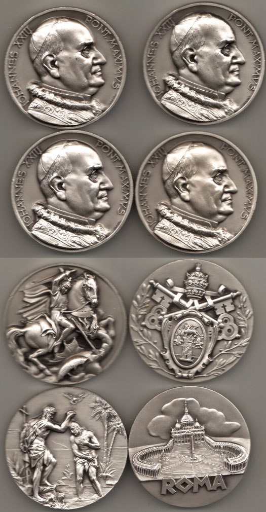 Lot of 4 John XXIII Medals Photo