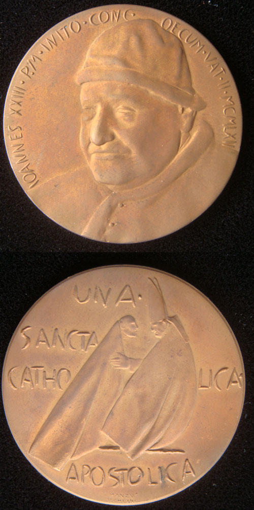 John XXIII 1962 Vatican II Bronze Medal Photo